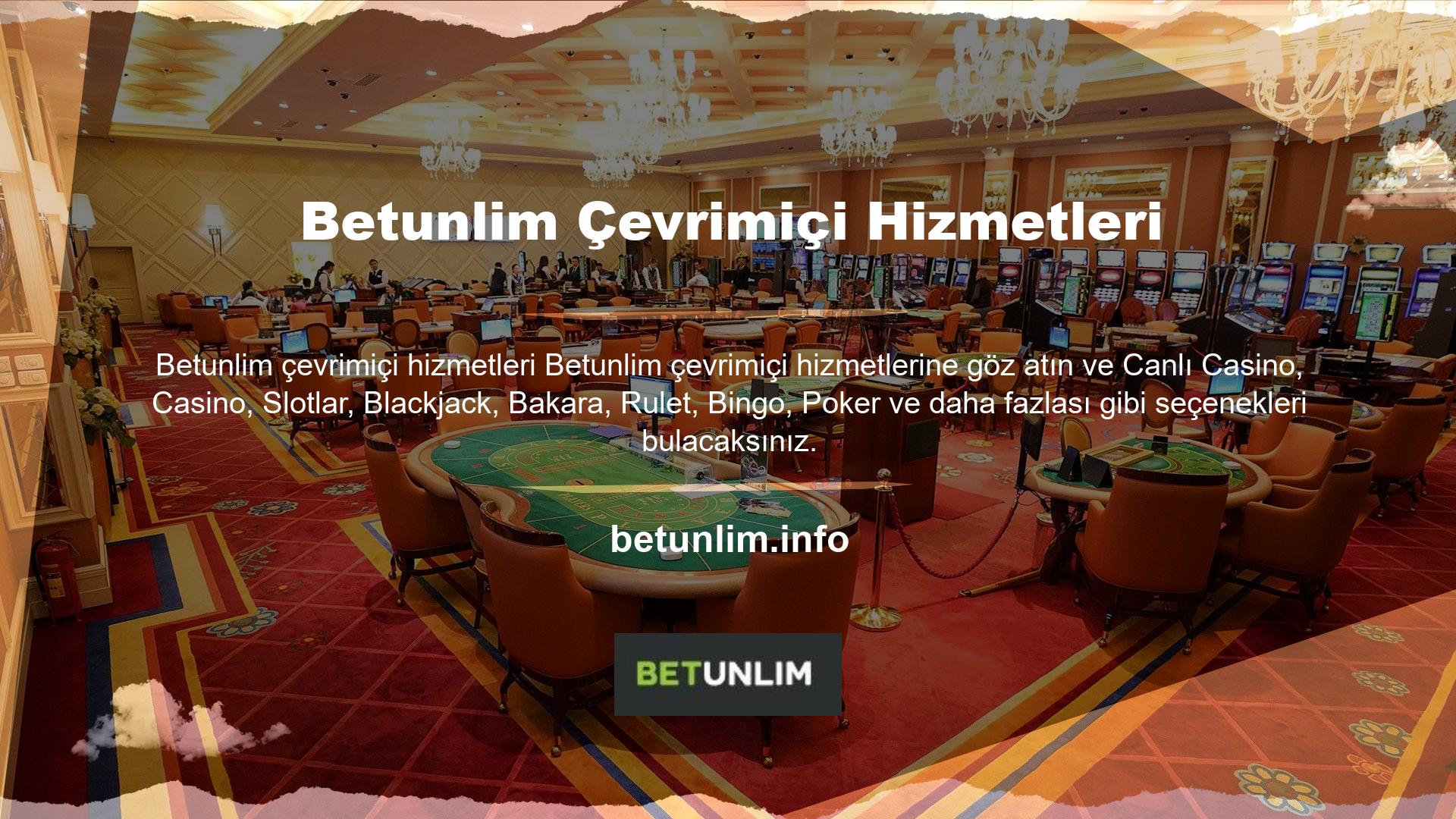 Betunlim sitesi neler sunuyor: Betunlim web sitesi, Türk hukukuna göre şirket bilgileri, lisans belgeleri ve para casino yaklaşımı nedeniyle Türkiye pazarında kabul edilmemektedir